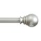 Kenney Mfg Kenney Layla 1" Value Decorative Window Curtain Rod, 30-84", Satin Silver KN87003V1NP - alternate 1